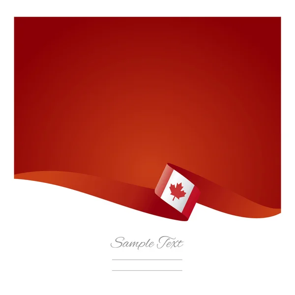 Canadá bandeira abstrato cor fundo vetor — Vetor de Stock