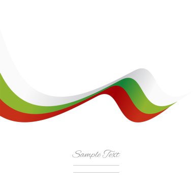 Soyut Bulgar şerit vektör