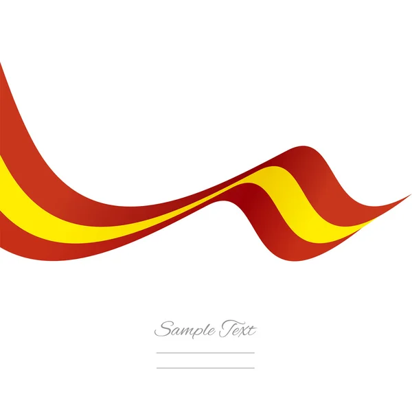 Abstract Spanish ribbon vector — Stock Vector