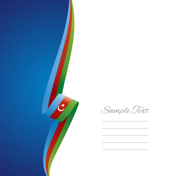 Azerbaiyán izquierda folleto cubierta vector — Vector de stock