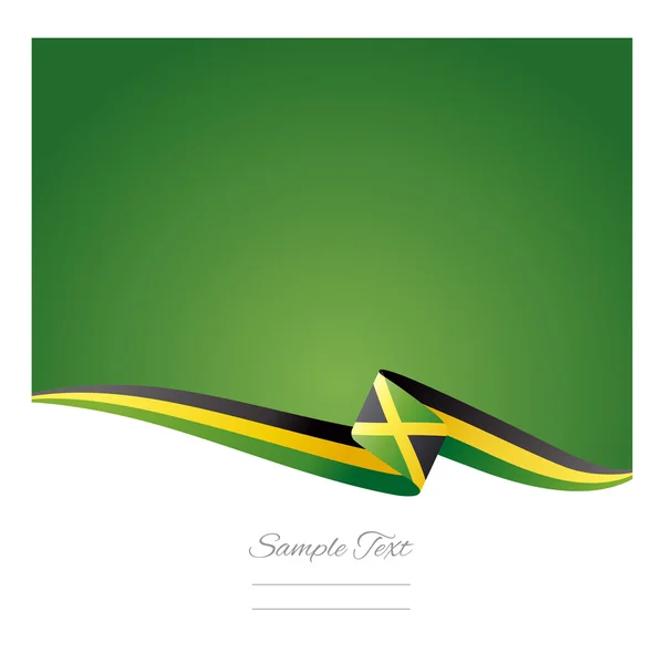 Abstrakt färgbakgrund Jamaica flagga — Stock vektor