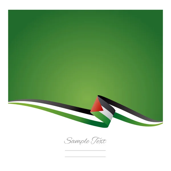 Abstrakt färgbakgrund Palestina flagga — Stock vektor