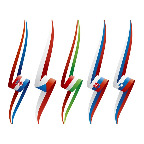 Renk arka plan Güneydoğu Avrupa bayrağı vektör