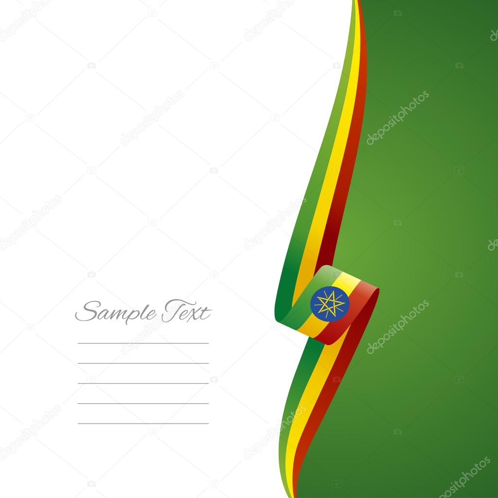 Ethiopia right side brochure cover vector
