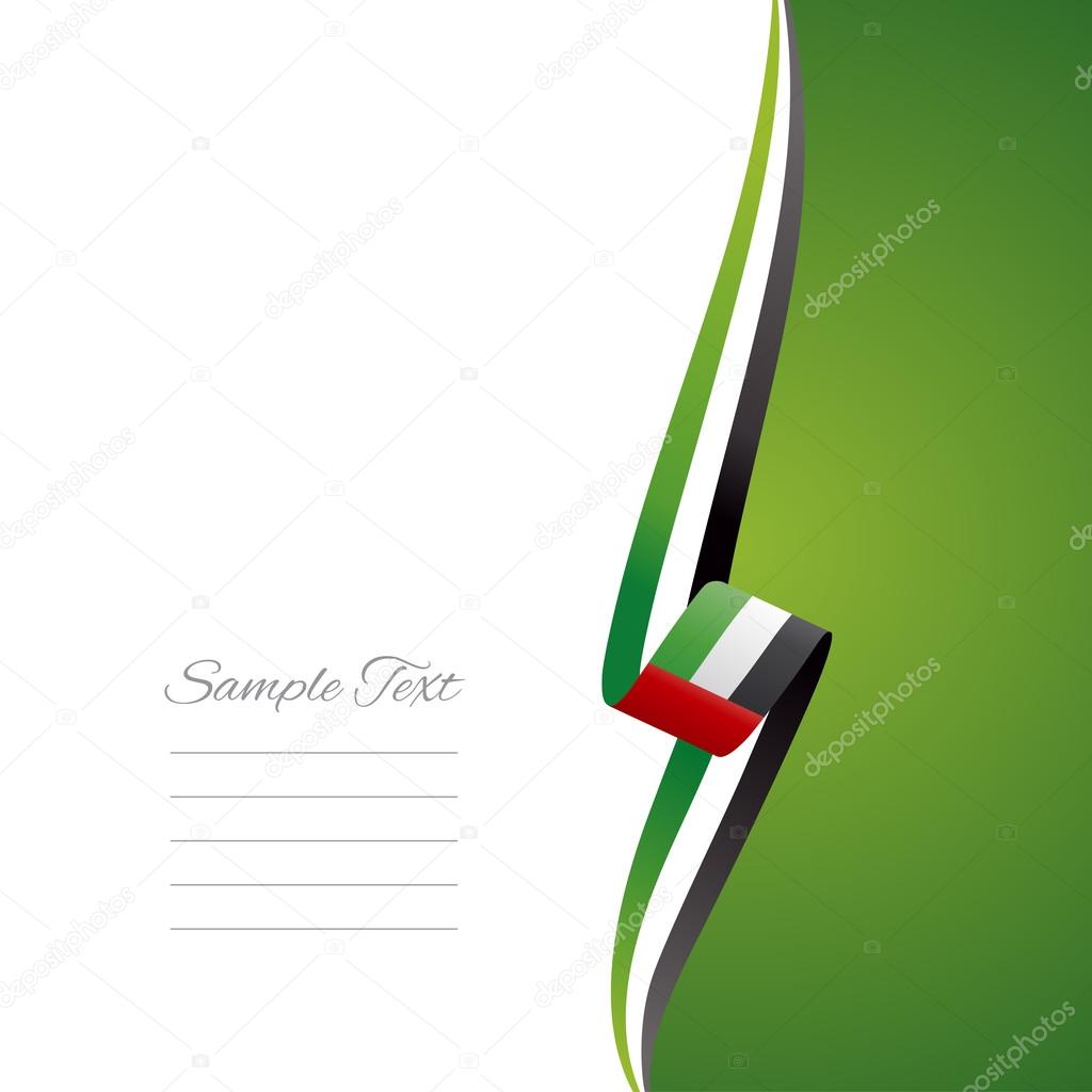 UAE right side brochure cover vector