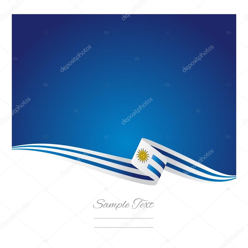 Uruguay flag abstract color background