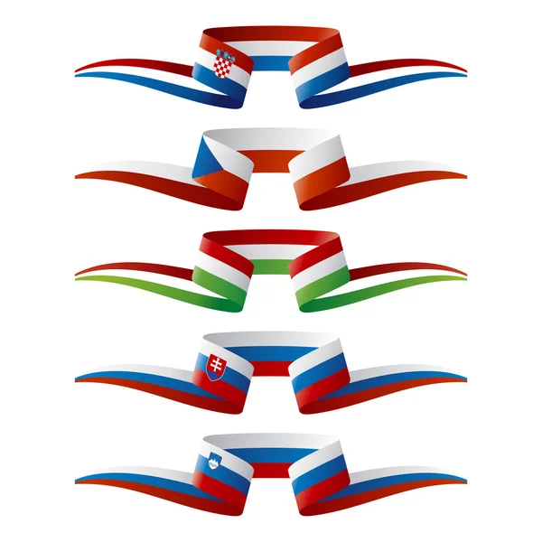 Renk Güneydoğu Avrupa bayrakları şerit