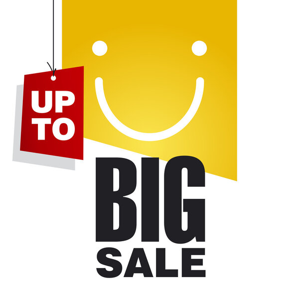 До большой распродажи оранжевый фон
