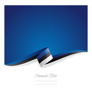 Yeni soyut Estonya bayrağı şerit