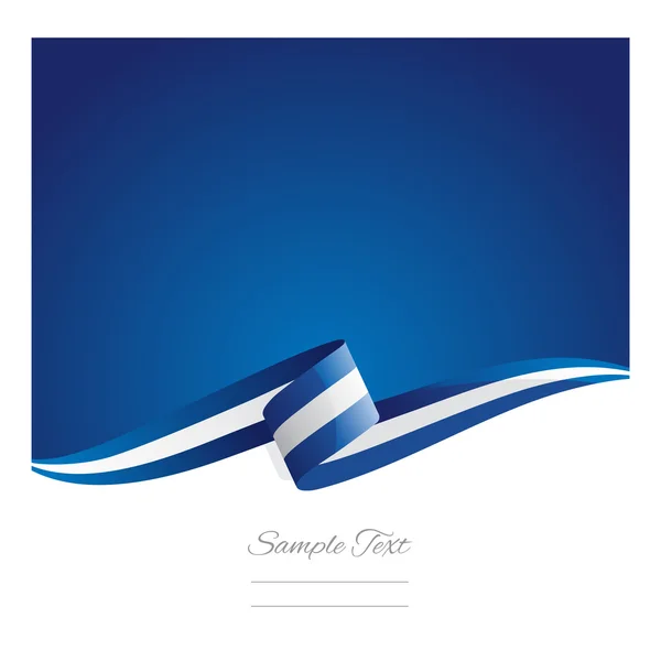 Nieuwe abstracte Griekenland vlag lint — Stockvector