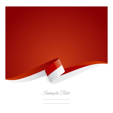 Yeni soyut Monaco bayrağı şerit