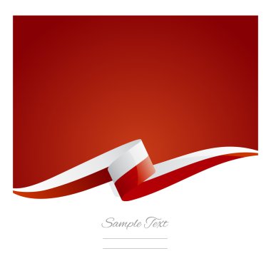 Yeni soyut Polonya bayrağı şerit