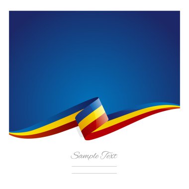 Yeni soyut Romanya bayrağı şerit