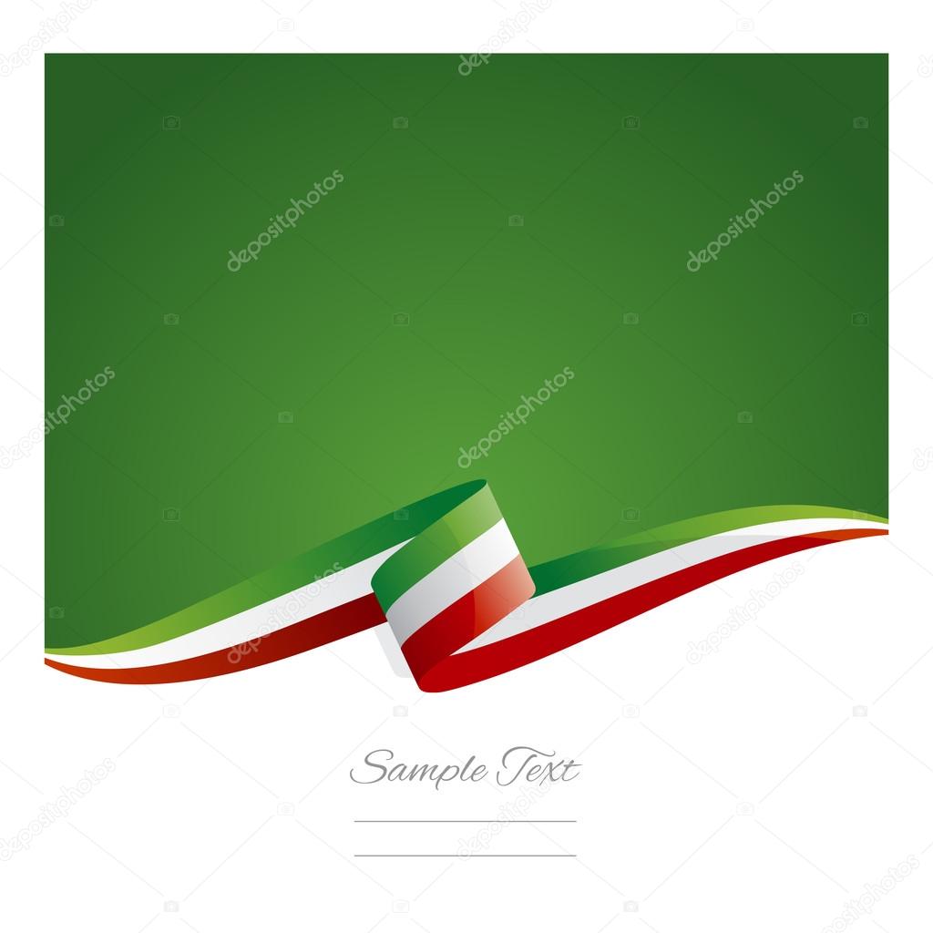 New abstract Mexico flag ribbon