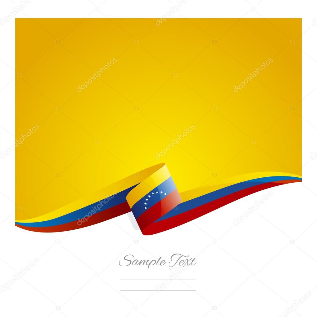 Nueva cinta abstracta de bandera de Venezuela vector, gráfico vectorial