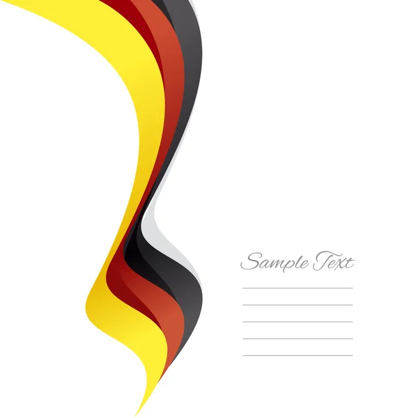 Abstract German left ribbon vector — Stock Vector