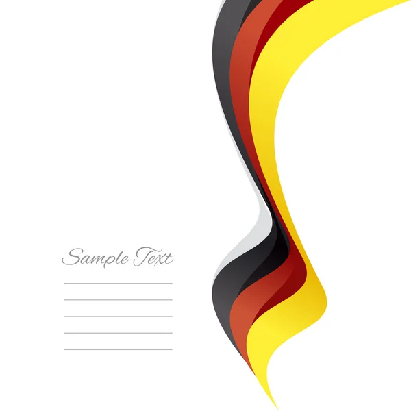 Abstract German right ribbon vector — Stock Vector