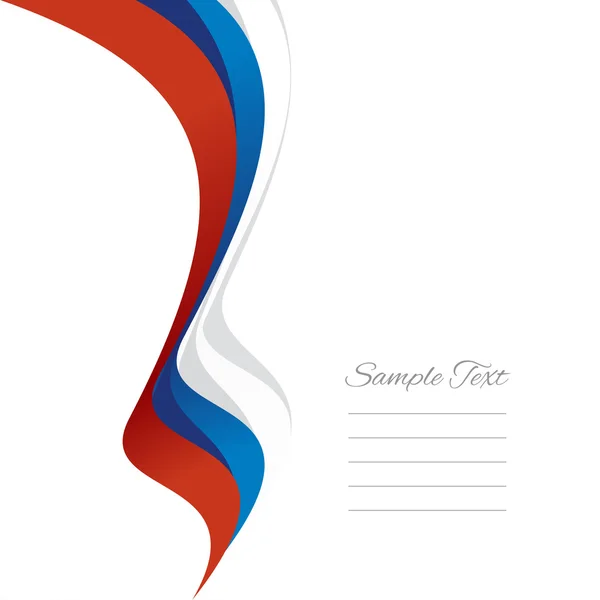 Vecteur abstrait du ruban gauche russe — Image vectorielle