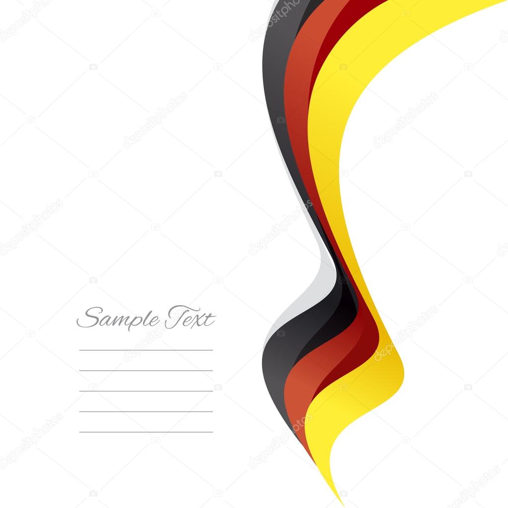 Abstract German right ribbon vector