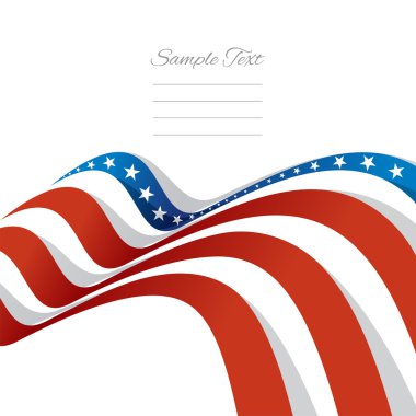 Soyut bize sol kapak vektör bayrak