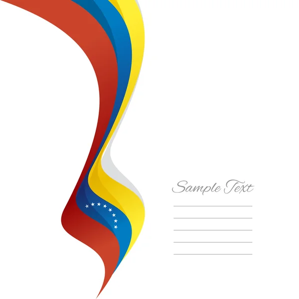 Vecteur abstrait du ruban gauche vénézuélien — Image vectorielle