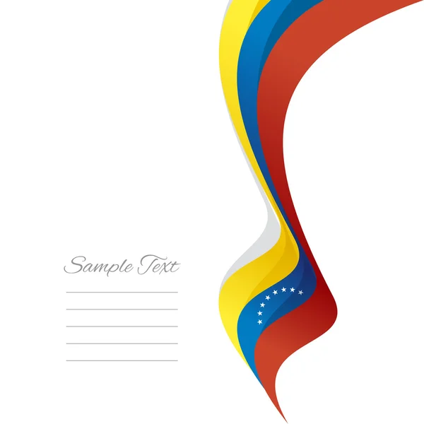 Abstract Venezuelan right ribbon vector — Stock Vector