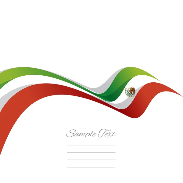 Portada abstracta Cinta mexicana fondo blanco vector — Vector de stock