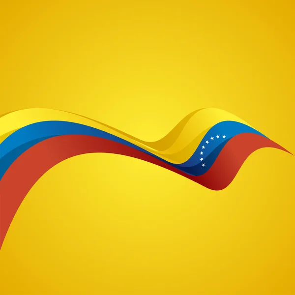 Couverture abstraite vecteur ruban vénézuélien — Image vectorielle