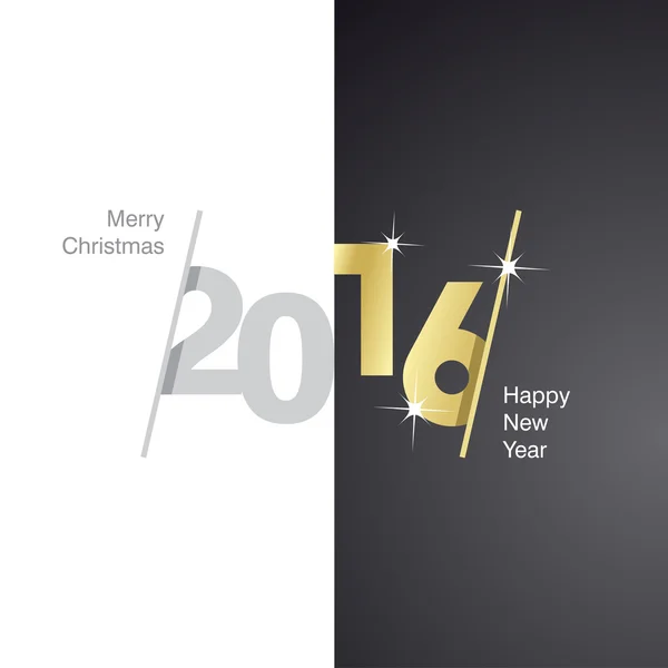 2016 mutlu yeni yıl altın siyah arka plan gri