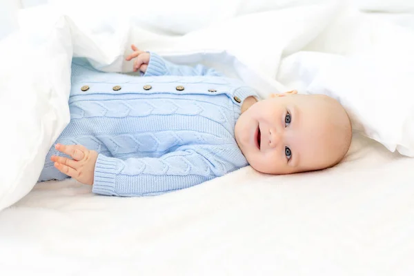 Bambino Coperta Mattina Del Bambino Tessuti Lettino Bambini — Foto Stock