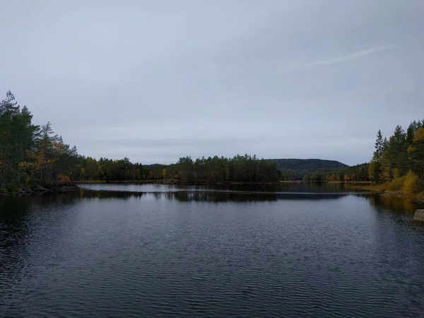 Lago Las Montañas Otoño — Foto de Stock