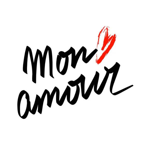 Immagine Vettoriale Mon Amour Illustrazioni Vettoriali Mon Amour Depositphotos