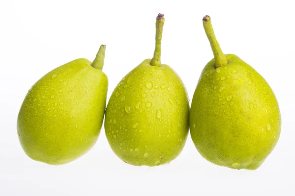 Fresh pears isolated on white background — Stock Photo, Image