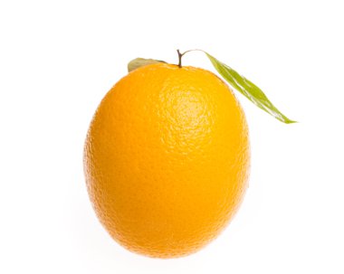 taze turuncu beyaz arkaplanda izole