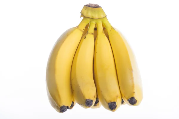 Frische Bananen isoliert auf weißem Hintergrund — Stockfoto