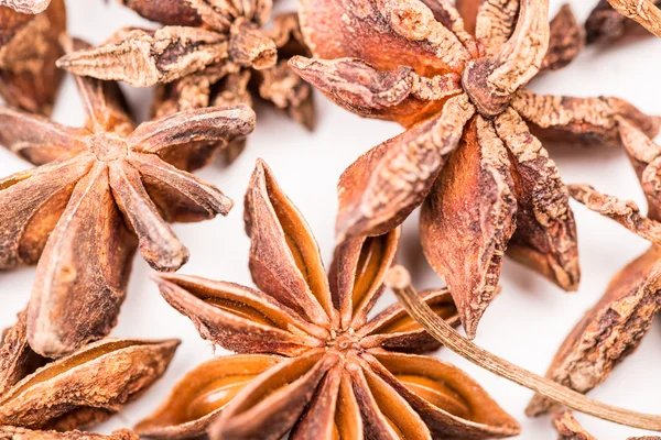 Star Anise isolated on white board. — Stock Photo, Image