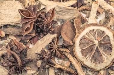 Farklı baharatlar arka plan.