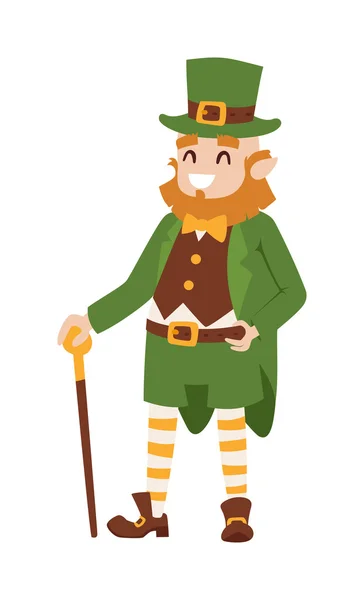 St. Patricks Day vector Leprechaun — Stockvector