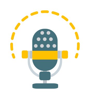 mikrofon vektör çizim