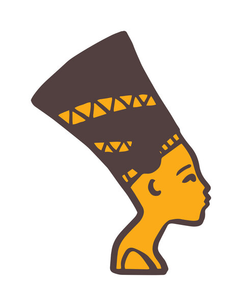 Pharaoh head vector illustration