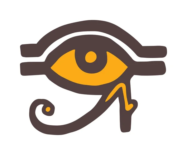 Egipto Dios Ra vector símbolo dibujado a mano conjunto . — Vector de stock