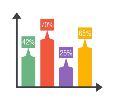 Ok Infografik elemanlar vektör çizimi