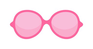 Vektör moda gözlükleri beyaz arka plan üzerinde izole.