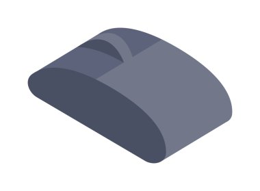 Bilgisayar fare simgesi vektör illüstrasyon Isometrik düz tasarım.