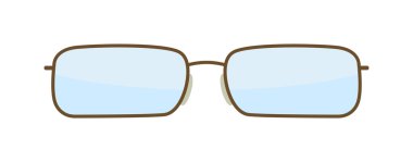 Vektör moda gözlükleri beyaz arka plan üzerinde izole.