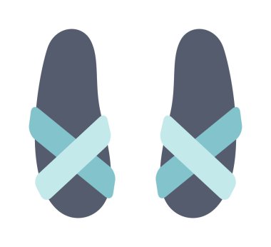 Beach sneakers summer travel lifestyle fashion shoes illustration.