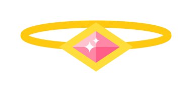 Beyaz arka planda izole taş renkli taşlar ile değerli yüzük.