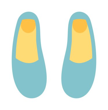Ballet shoes dance studio symbol - illustration