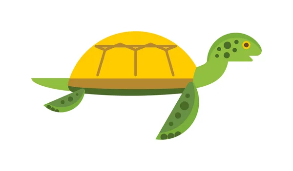 Vektorillustration einer niedlichen Cartoon-Schildkröte. — Stockvektor