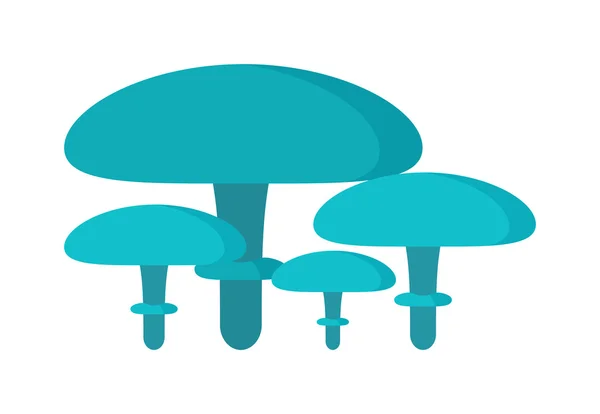 Cogumelos Ilustração sobre fundo branco — Vetor de Stock